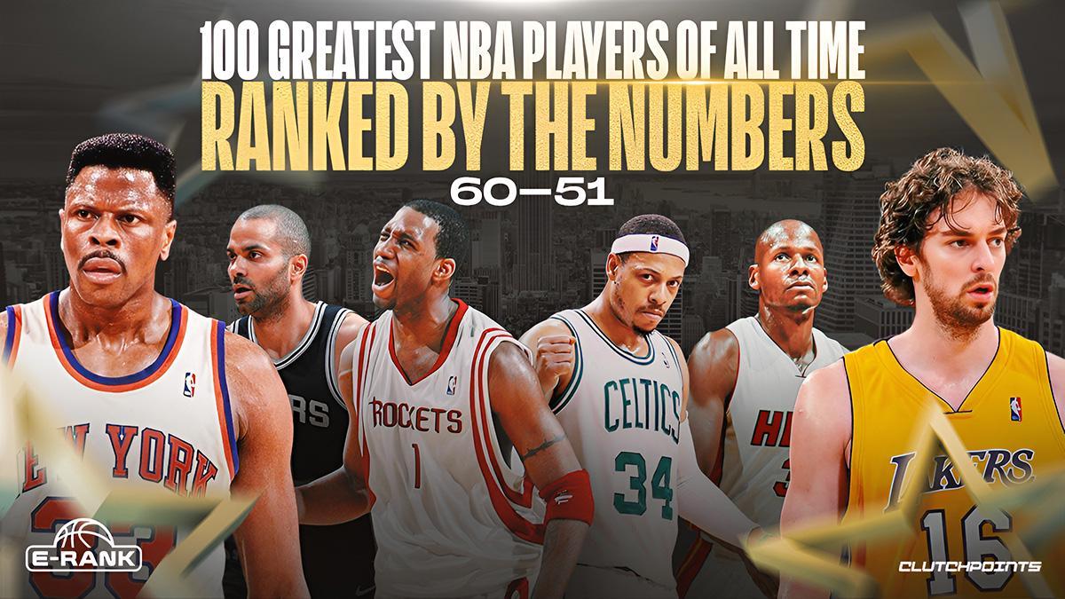 NBA 史上最伟大的 100 名球员，新指标排名：60-51